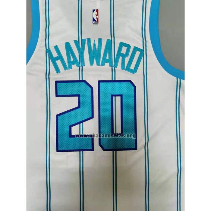 Camiseta Charlotte Hornets Gordon Hayward NO 20 Association 2020-21 Blanco